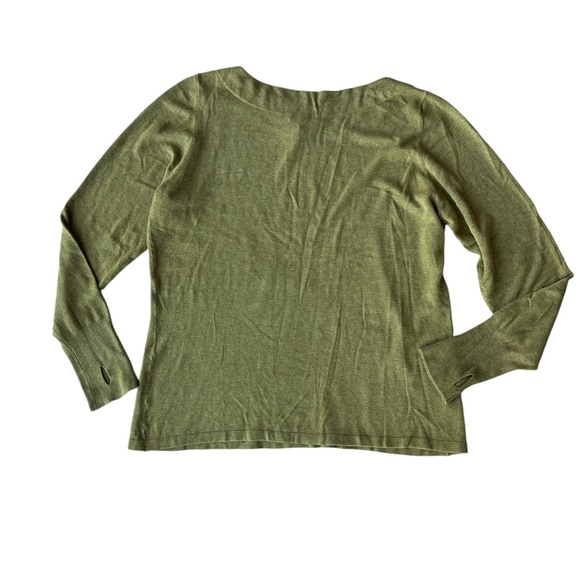 EILEEN FISHER Chartreuse Sweater Size XL - Picture 4 of 9